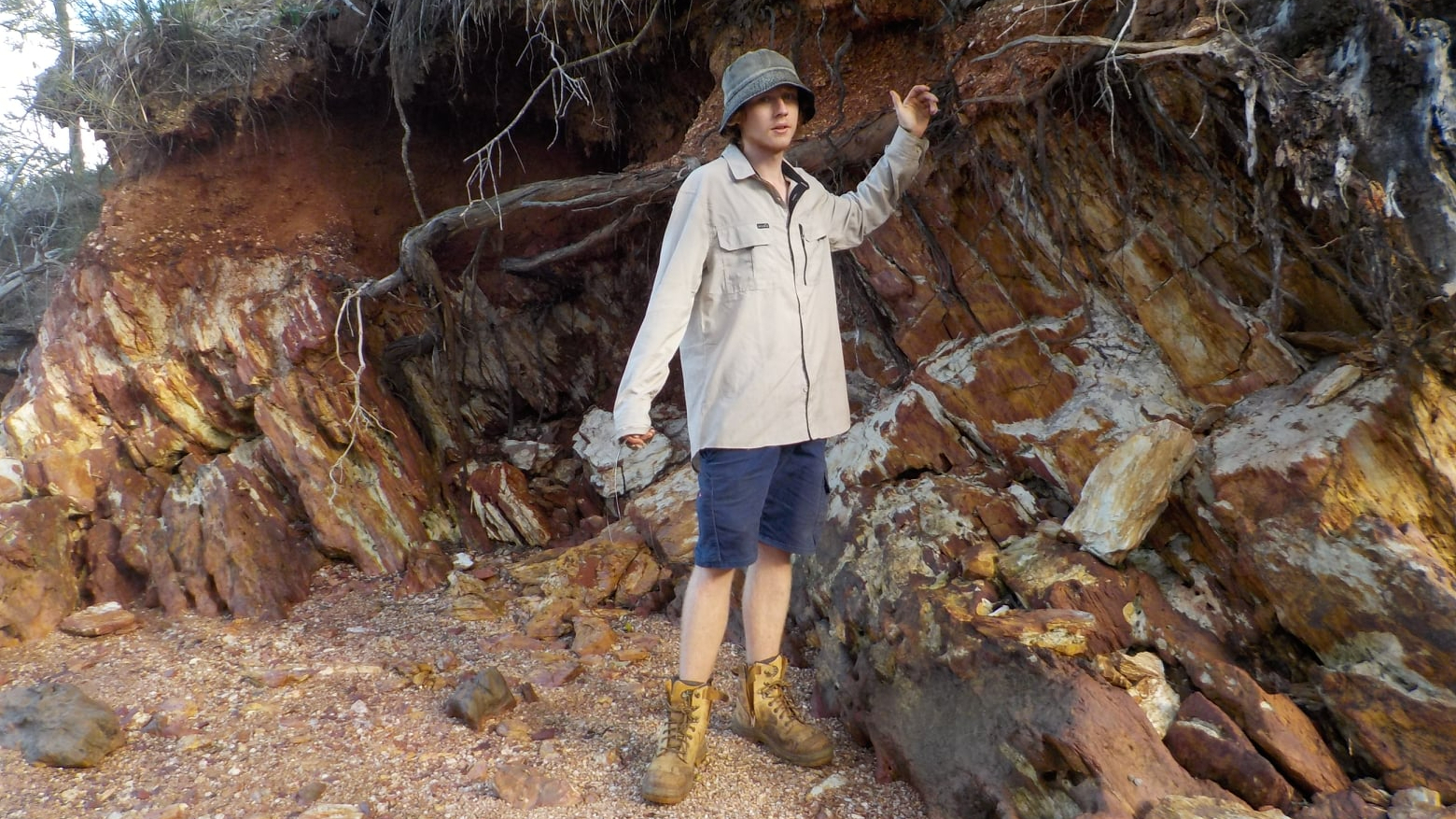 Running Wild Conservation team point out erosion challenges facing the islands